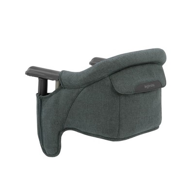 Inglesina Fast Table Chair Charcoal Gray Melange, High Chair for Babies & Toddlers 6-36 Months, Fits Tables 0.8'' - 3.35'' Thick, Includes Travel Bag