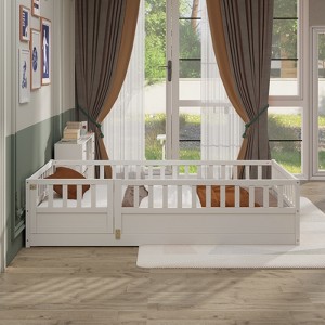 Floor bed, integral construction with super high security barrier, door - 1 of 4