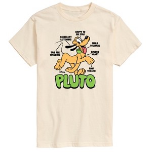 Men's - Disney - Pluto Diagram Short Sleeve Graphic T-Shirt - 1 of 3