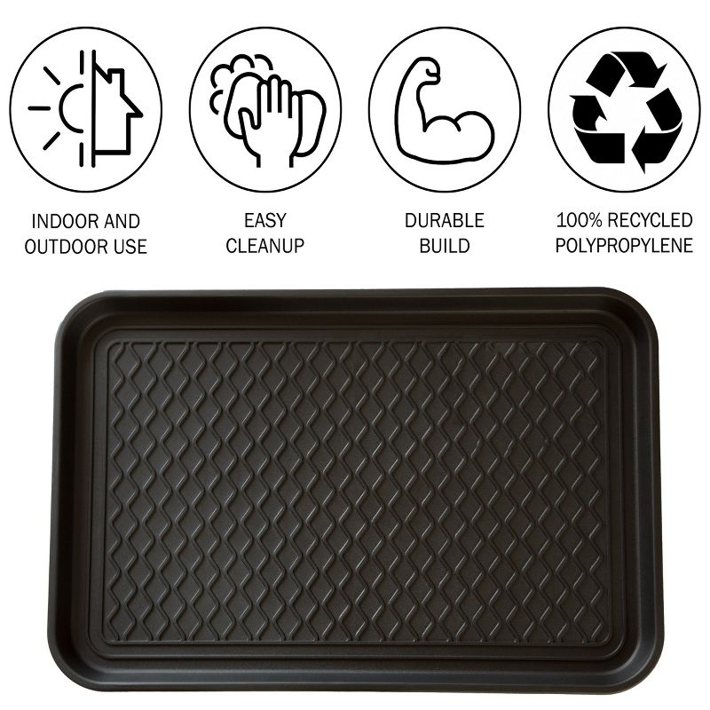 Fleming Supply All-Weather Boot Tray - Black, 3 of 8