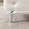 CAVINAS Linen Fabric Storage Ottoman Bench with Wheels,Upholstered Storage Ottoman,Storage Bench for Living Room,Bedroom - 4 of 4