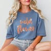Simply Sage Market Women's Wild Flower Short Sleeve Garment Dyed Tee - 2 of 4