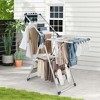 Costway 2-Layer Space-saving Aluminum Drying Rack Collapsible Clothes Drying Rack - image 4 of 4