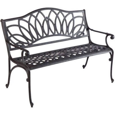 Daffodil Cast Aluminum Outdoor Bench - Alfresco Home