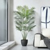 Artificial Palm in Pot Set, 5.5FT Faux Green Palm Plant, Fake Palm Tree for Home Decor (Set of 2) - 2 of 4