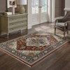 Arya Persian Medallion Indoor Area Rug Red/Blue - Captiv8e Designs - 2 of 4