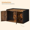 Litter Box Enclosure Cat Litter Box Furniture Hidden with Front Entry Modern Cat House - 4 of 4