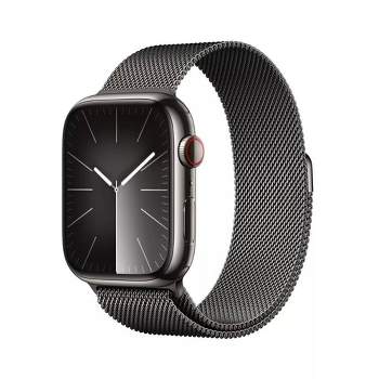 Refurbished Apple Watch Series 9 GPS + Cellular (2023, 9th Generation) Stainless Steel Case with Milanese Loop - Target Certified Refurbished