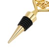 Unique Bargains Bottle Stoppers Zinc Alloy PTR Gold Tone Black 4.13"x1.57"x0.79" 1Pcs - 3 of 3