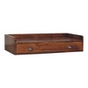 Solid Wood Wall-Mounted Console Shelf with Drawer and Clean Design - 2 of 4
