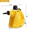 Costway 1050W Multi-purpose Handheld Pressurized Steam Cleaner  Yellow\Blue - 3 of 4