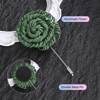 Unique Bargains Flower Lapel Pins Stick Brooch for Men Wedding Graduation 1 Pc - 2 of 4