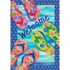 Colorful Flip Flops Summer Garden Flag Nautical 18" x 12.5" Briarwood Lane - 3 of 4