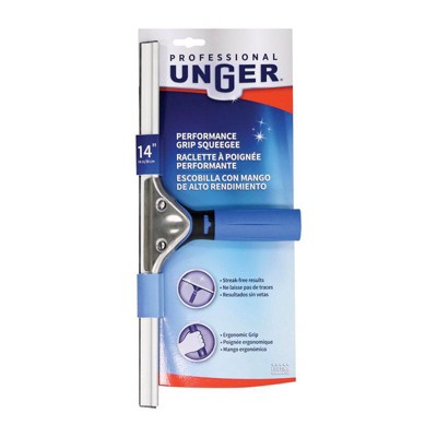 Unger 14 in. Steel and Rubber Window Squeegee