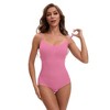 INSPIRE CHIC 3 Packs Women's Scoop Neck Sleeveless Seamless Bodysuit Tummy Control Briefs Body Shaper - 4 of 4