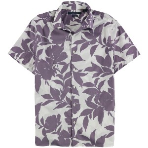 Perry Ellis Mens Stretch Floral Button Up Shirt - 1 of 2