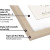 Americanflat 11x14 Light Wood Diploma Frame - Displays 8.5x11 Diplomas with Mat or 11x14 Inch Without Mat - Shatter-Resistant Glass. - 3 of 4