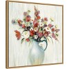 Amanti Art 22" x 22" Coastal Bouquet Autumn by Silvia Vassileva Framed Canvas Wall Art Light Brown : Modern Overbed Decor, Lithograph Print - 2 of 4