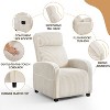Yaheetech Corduroy Armchair Nursing Chair for Nursery Room, Living Room, Bedroom - 4 of 4
