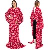 PAVILIA Fleece Wearable Blanket with Sleeves, Warm Cozy Soft Functional Lightweight Sleeved Throw Adults Men Women - 3 of 4