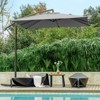 HYLEORY Beeram 96" x 96" Cantilever Umbrella with Counterweight - 4 of 4
