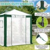 EAGLE PEAK 8x8 Portable Walk in Greenhouse , Heavy Duty Pop Up Green House, Front Roll Up Zipper Entry Door and Mesh Windows - 4 of 4
