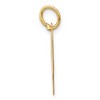 Black Bow Jewelry 14k Yellow Gold, Madison Collection, Medium Script Initial Pendant A-W - 2 of 4