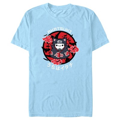 Men's Naruto Nyaruto Itachi Akatsuki Symbols T-Shirt