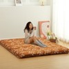 Japanese Futon Mattress Twin Size - Floral Pattern, Floor Mattress, Tatami Mat Compatible, Sleeping Mattress Pad, Ideal for Camping Travel - 2 of 4