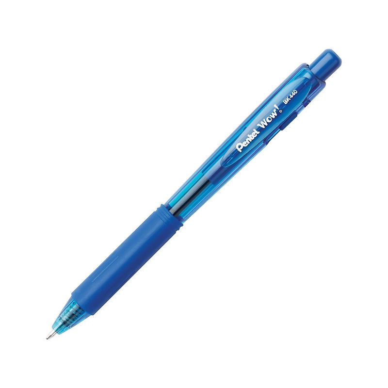 Pentel WOW! Retractable Ballpoint Pens Medium Point Blue Ink 712134, 2 of 3