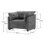 CAVINAS Modern Accent Chair Oversized Armchair Single Sofa Chair Lounge Chair for Living Room - 3 of 4