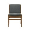 NicBex Set of 2 Modern Fabric Dining Chairs with Curved Backrest, Upholstered Metal Frame Side Chairs for Kitchen, Dining Room - 3 of 4