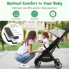 Infans Portable Baby Stroller One-Hand Fold Pushchair W/ Aluminum Frame Grey - 4 of 4