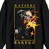 My Hero Academia Katsuki Bakugo Adult Black Crew Neck Long Sleeve Sweatshirt - 2 of 4