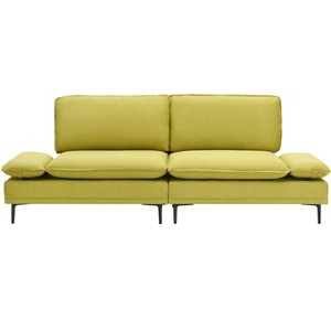 TiramisuBest 83" Modern Sofa Couches for Living Room, 3 Seater Sofa with Detachable Cover & double cushioning,Beige - 1 of 4