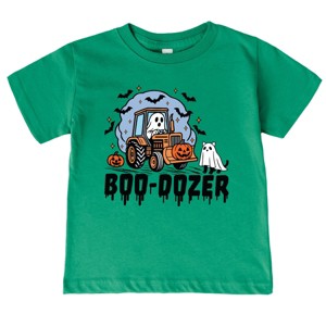 Boo-Dozer Ghost - Youth Short Sleeve Graphic T-Shirt and Toddler Short Sleeve Graphic T-Shirt - 1 of 3