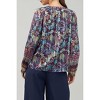 Women's Lurex Floral Blouse - current air - 2 of 3