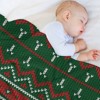 DSANE Christmas Deer Christmas Throw Blanket Soft Fleece Christmas Blanket Cozy Flannel Throw for Couch Bed - 4 of 4