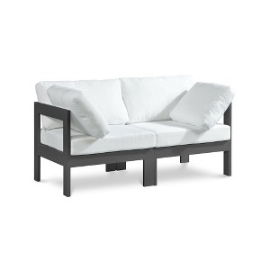 Meridian Furniture,Nizuc Water Resistant Fabric Outdoor Patio Modular Sofa - 1 of 4