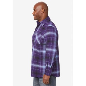 KingSize Stretch Flannel Shirt - 1 of 4