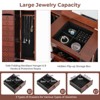 Tangkula 9 Drawers Storage Box Chest Stand Amior Jewelry Cabinet Necklace Holder Brown - 4 of 4