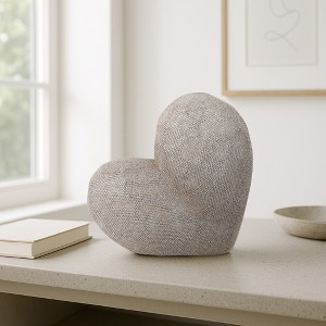 Creative Abstract Ceramic Heart Sculpture, Room, Office Decor or Gift - 1 of 4