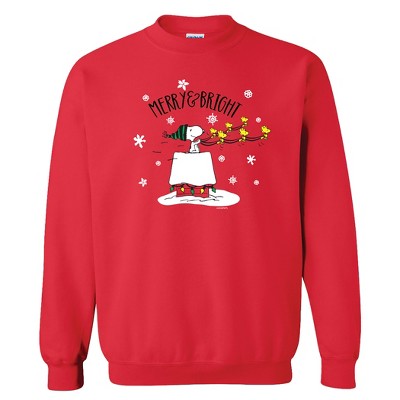 Collections Etc Snoopy Merry&bright Sweatshirt