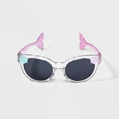 Image of Toddler Glitter Mermaid Sunglasses - Cat & Jack™ Black