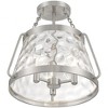Savoy House Crawford 3 - Light Semi-Flush Mount in  Satin Nickel - 2 of 3