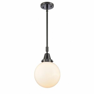 Beacon - 1 Light Stem Hung Mini Pendant In Industrial Style-12.63 Inches Tall and 8 Inches Wide - 1 of 1