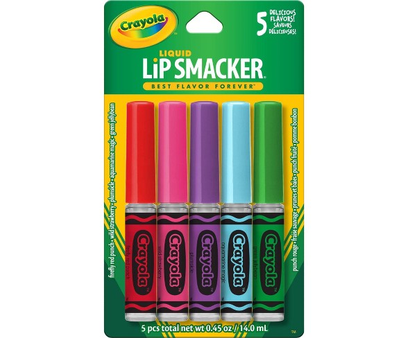 Lip Smackers Liquid Lip Party Pack - Crayola 5 ct