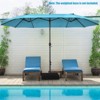 Tangkula 15FT Double-Sided Twin Patio Umbrella Extra-Large Market Umbrella for Outdoor - 2 of 4