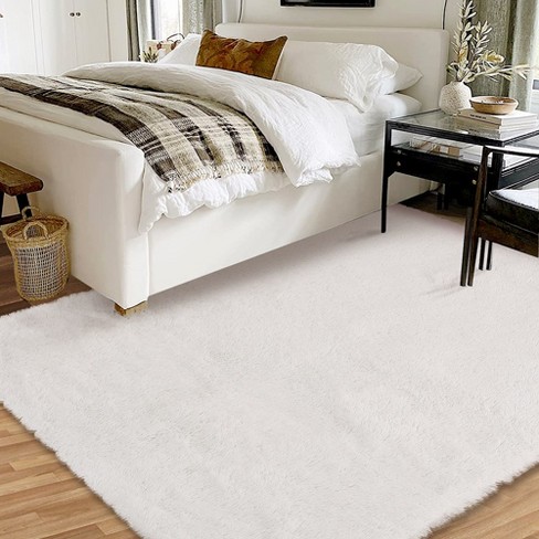 Shag Light Gray Area Rug, store 8' x 10' Soft Fluffy Area Rugs for Living Room Bedroom