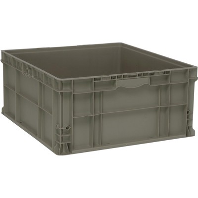 Quantum Storage Systems Stacker Straight Wall Container, 24"L X 22-1/2"W X 11"H, Up To 175 Lbs.